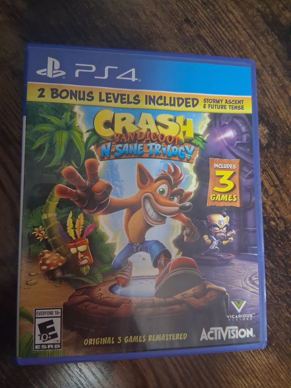 Sony PS4 Crash Bandicoot N. Sane Trilogy — Blue Case Artwork